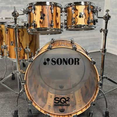 Sonor SQ2 Beech 6pc Drum Set African Marble Semi Gloss image 4