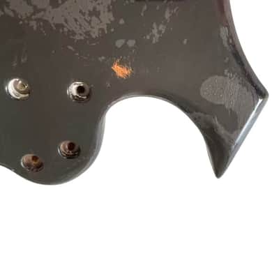 Black Basswood 4 String Warlock Style Bass Body image 5