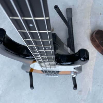 Warning --> Modulus Funk (Flea) 4 String Bass 2009 Sunburst in VG/Excellent condition w/ LANE POOR! image 12