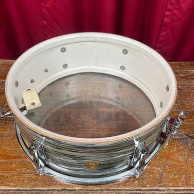 1960s Ludwig 5x14 Pioneer Snare Drum Oyster Blue Pearl image 14
