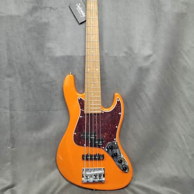 Sadowsky MetroExpress Hybrid P/J 5 String Bass Roasted Maple Candy Apple Orange image 3