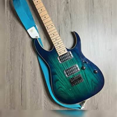 Ibanez RG421AHM Blue Moon Burst + Gig Bag + Strap + Accessories – Excellent Condition image 11