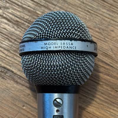 Vintage 1960’s Shure 585SA “Unisphere A” Dynamic Microphone with Cable + Clip. image 6
