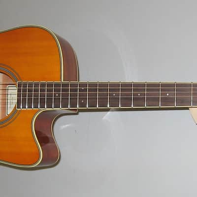 Yamaha FGC-TA TransAcoustic Cutaway Acoustic Electric Dreadnought Guitar - Natural image 3