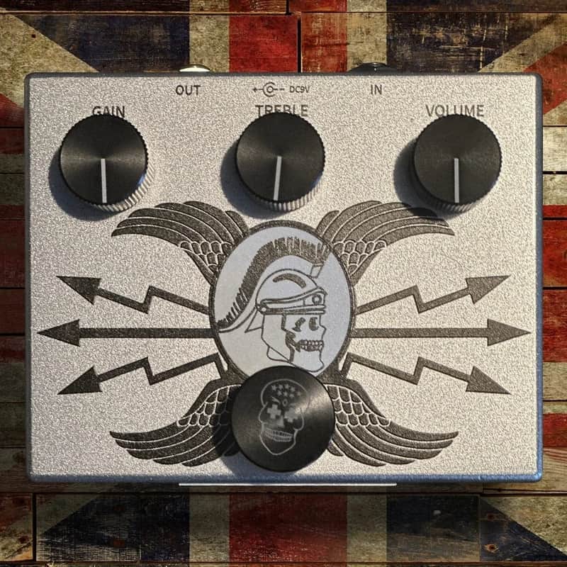 Flattley Boutique Effects Pedals Guitar Silver Range - Silver Centurion Transparent Overdrive Pedal image 1