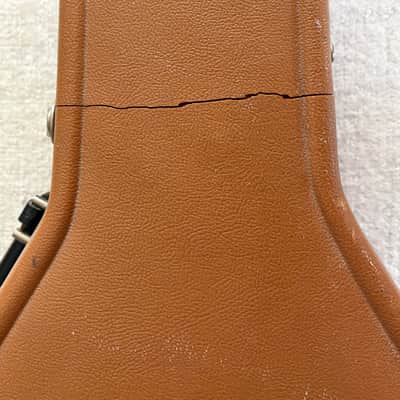 Vintage 1970's Ovation Deep Bowl Acoustic Guitar Case Round Back Brown USA - No Guitar CASE ONLY imagen 4