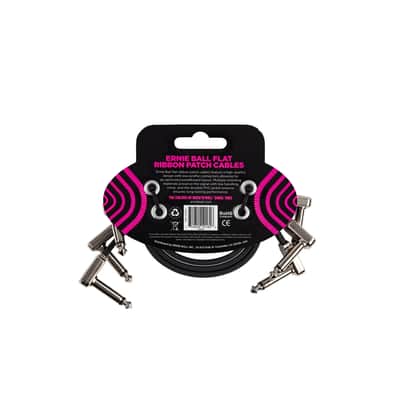 Ernie Ball 6222 Flat Ribbon Patch Cable 30.48 Cm Pacco Da 3 image 2