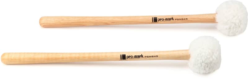 Promark Performer Series Marching Bass Drum Mallets - Medium Large (2-pack) Bundle image 1