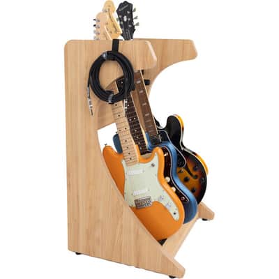 Gator Frameworks Elite Series 3 to 4-Space Guitar & Instrument Case Combo Rack Natural Maple Matte Finish image 6