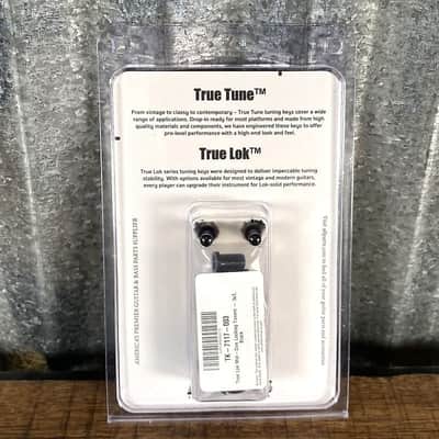 True Lok TK-7117-003 Mid-Size Locking Tuners 3x3 Black image 3