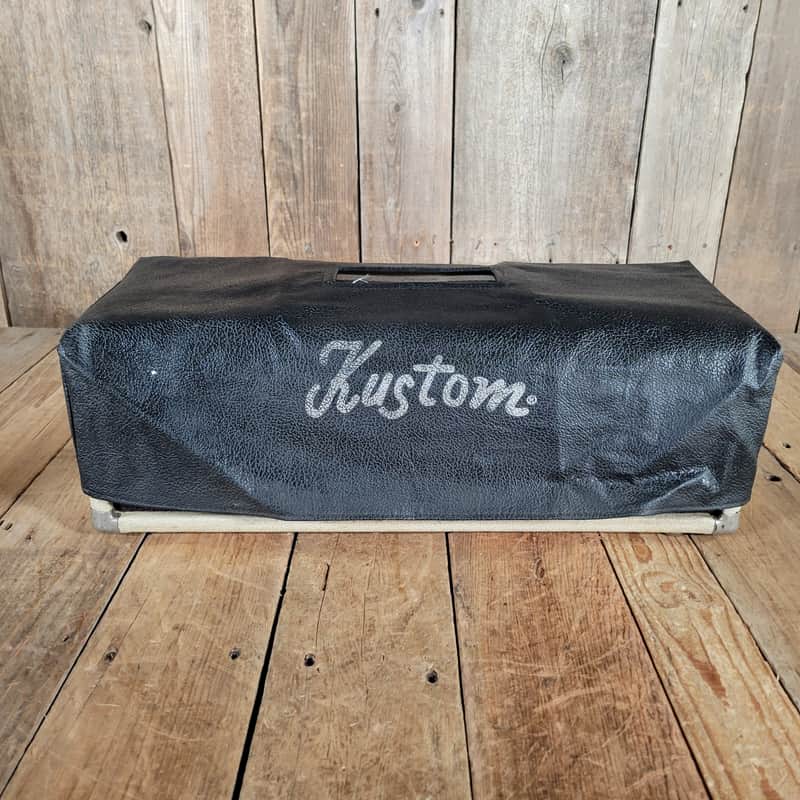 Kustom Logo Amp Head Cover - Black 1960s 1970s image 1