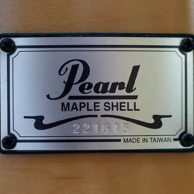 Pearl M1060 10x6" Maple Popcorn Snare Drum 2010s - Clear finish image 2