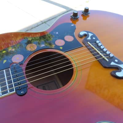IBANEZ CONCORD 1975 SUNBURST 698-E J-200 JUMBO LAWSUIT PLAYER! image 8