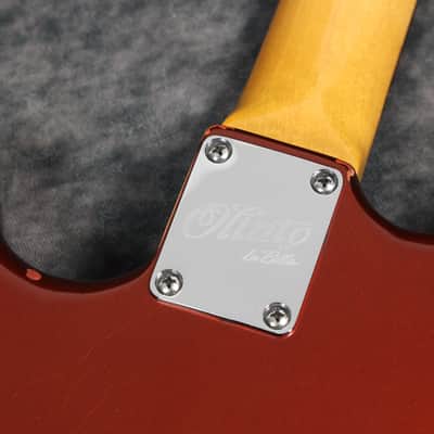 Olinto By La Bella 4-String Short Scale Bass - Candy Apple Red Relic w/Matching headstock image 21