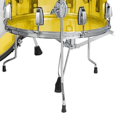 Ludwig *Pre-Order* Vistalite Yellow 14x14" Floor Tom Drum w/Legs Acrylic | Made in the USA | NEW | Special Order | Authorized Dealer image 2