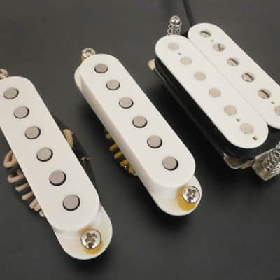 HSS Stratocaster A2 Pickups SET CLASSIC Q Strat Tone Humbucker Bridge SSH Electric Guitar Alnico Custom image 3