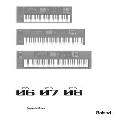 Roland FA-07 — 7 in 1 Owners Manual Guide Instructions — 379 Pages — USA Made image 12