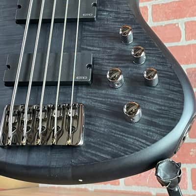 Schecter Stiletto Studio 5 Electric Bass - See-Thru Black Satin image 4