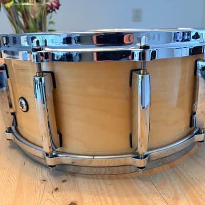 Pearl Masters studio BRX-5514DC snare 2002-2006 - #112 Natural Birch image 8