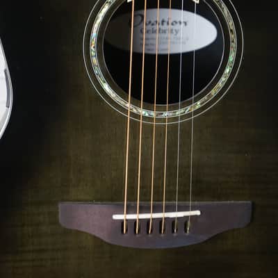 Ovation CS24P Celebrity Standard Plus - Trans Black Flame Maple image 5