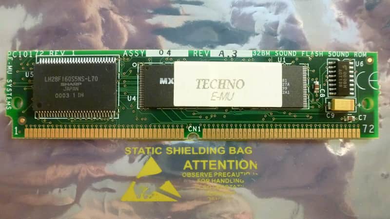 Tested Working E-MU Systems Emu TECHNO Synth Construction Yard TSCY Rob Papen Expansion Board Sound ROM Card from Orbit-3 for Proteus 2000-synths like P2K P1K XL1 MoPhatt Planet Earth B3 Virtuoso Vintage Pro/Keys PK6 XK6 MK6 Ensoniq Halo XL7 MP7 PX7 2500 image 1