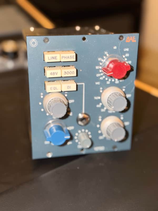 BAE 1073D Deluxe 500 Series Mic Pre / EQ Module 2010s - Blue image 1