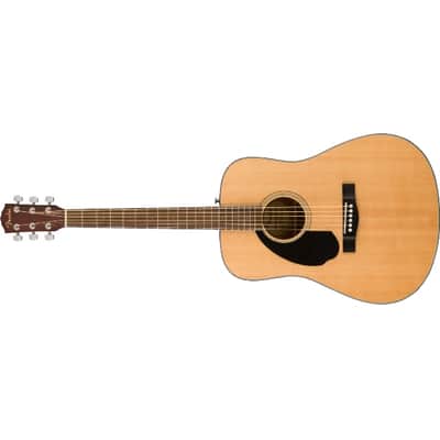Fender CD-60S Left Hand, Walnut Fingerboard, Natural image 2
