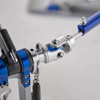 Yamaha DFP-9D Direct Drive Double Bass Drum Pedal 2020s - Chrome / Blue image 4