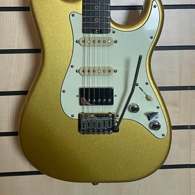 Schecter Nick Johnston 10th Anniversary Traditional HSS AS Atomic Saffron Electric Guitar Made in Indonesia image 2