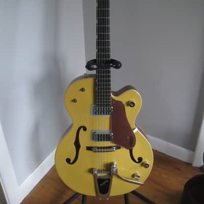 Gretsch G6118T-120 120th Anniversary 2003 Bamboo Yellow Natural TV Jones P'ups image 1