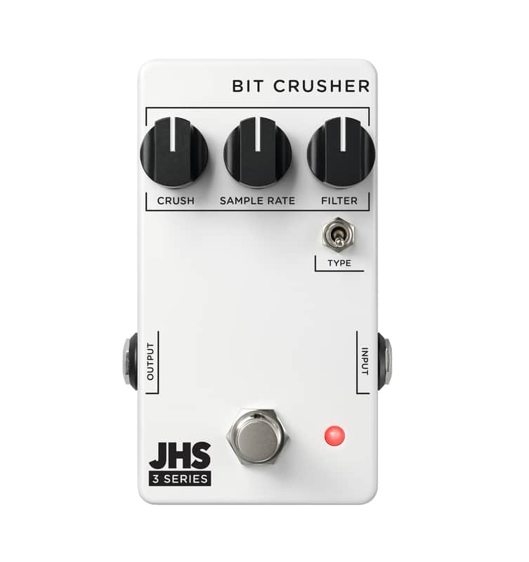 JHS 3- Series Bit Crusher Effect Pedal 2026 - White- New! image 1