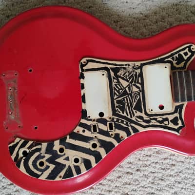 1964 Airline Supro Res-o-glass Husk Vintage Cool! Rare Excellent neck and frets, Luthier parts project restoration 1960s 60s 64 image 2