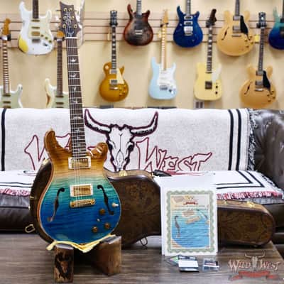 PRS Wild West Guitars 25th Anniversary Limited Run Wood Library Artist Package Hollowbody II Piezo Beach Fade (Private Stock Color) 5.55 LBS (US Only / No International Shipping) image 6