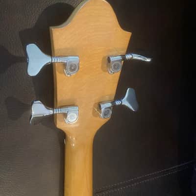 Ernie Ball EARTHWOOD Vintage Hollowbody Acoustic 4-String Bass Guitar Orig OSSC image 13