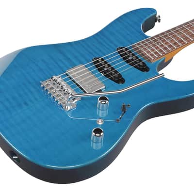 Ibanez MMN1-TAB Martin Miller Signature Electric Guitar 6-String - Transparent Aqua Blue + Case image 13