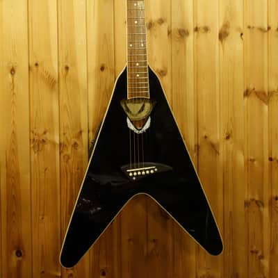 Dean VCO CBK Flying V acoustic guitar black image 1