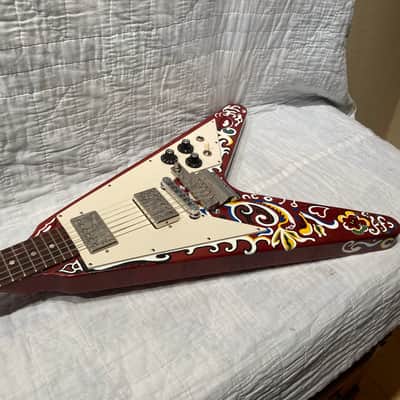 2005 Gibson Flying V Faded w/Jimi Hendrix Inspired Vibrola and Custom Paint Made in USA image 17