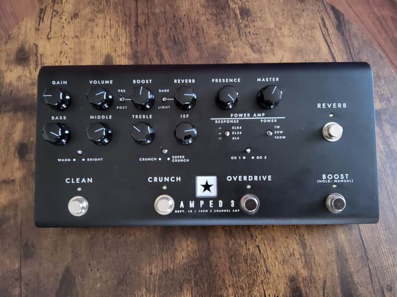 Blackstar AMPED 3 3-Channel 100-Watt Pedalboard Guitar Amp Head 2023 - Present - Black image 1