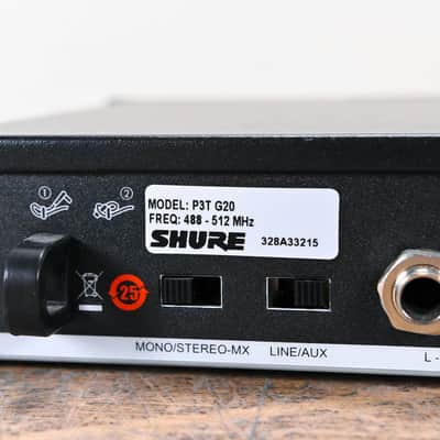 Shure PSM 300 Wireless IEM System G20 Range: 488-512 MHz NO POWER SUPPLY CG0077V image 12