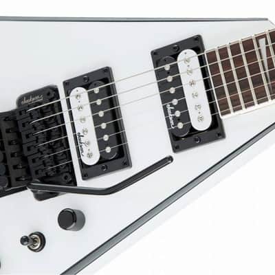 Jackson JS Series King V JS32 - White with Black Bevels image 3