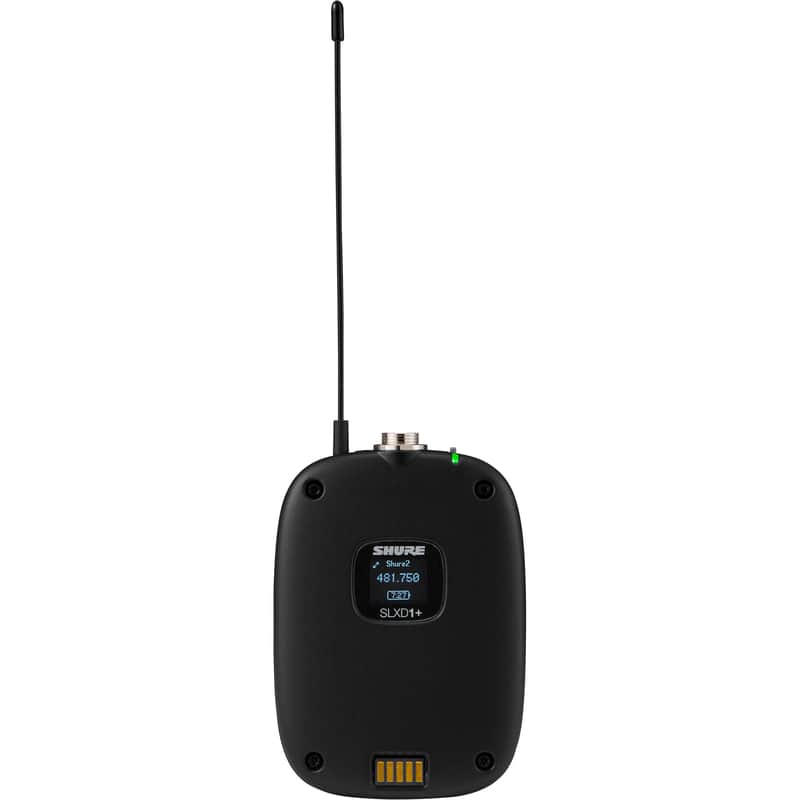 Shure SLXD1+ Digital Wireless Bodypack Transmitter - G57: 470-608 MHz image 1