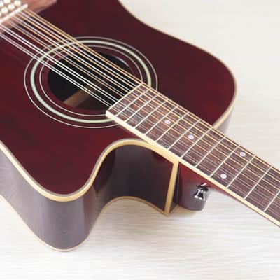 Custom 12 String Acoustic Electric Guitar, Spruce Sapele Body, Mahogany Neck image 8