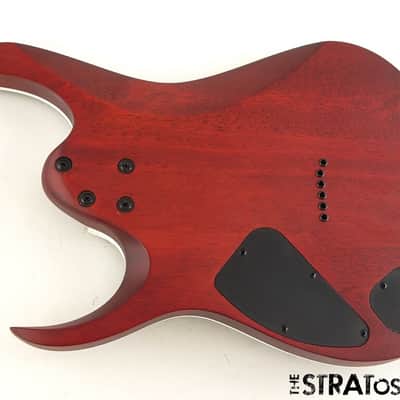 Ibanez RGA42FM LOADED BODY Flamed Maple Top Bound Transparent Gray Flat. image 2