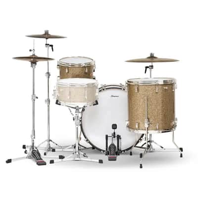 Slingerland Radio King 3pc Drum Set 24/13/16 Gold Glass image 3