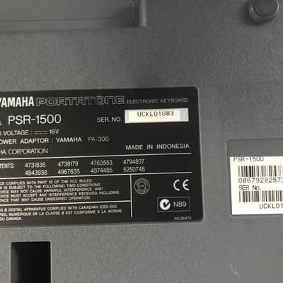 Classic Yamaha PSR-1500 61 Key Digital  Piano/Arranger Workstation Plus Power Supply, Case and Manuals. Sale Benefits Music Education Nonprofit! image 11