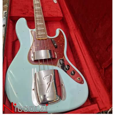 Fender Limited Edition Custom Shop 66 Jazz Bass Journeyman Rosewood Aged Daphne Blue 2023 image 3