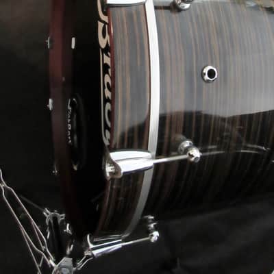 Brady Drums  Brady Maccasar Jarrah Ply 5-Piece Drum Kit Maccasar Ebony Gloss Maccasar Ebony Gloss image 15