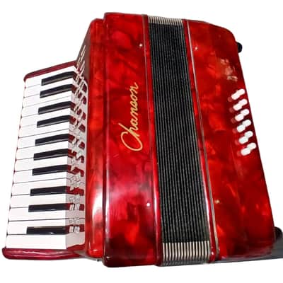 Chanson Piano Accordion 12 Bass 25 Note With Hard Case image 3