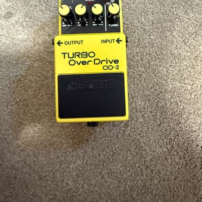 Boss OD-2 Turbo OverDrive (Black Label) 1985 - 1988 - Yellow image 1