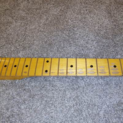 Nash T52 Telecaster Maple Neck with Tuners - Boatneck/Soft V image 6